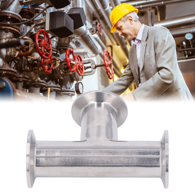Pipe Tee Fitting 304 Stainless Steel Quick Connect Tube Joint