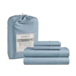 LANE LINEN King Size Sheets Set - 4 Pc King Bed Sheets, 450 Thread Count 100% Cotton King Sheet Set, Cooling Sheets, Breathable King Size Bed Sheets, Deep Pocket King Sheets - French Blue