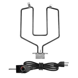 Electric Smoker Heating Element Kit Fits for Masterbuilt Electric Smokers 20070210 MB20070210, with Adjustable Thermostat Cord Controller, 1500 Watt 110 Volt
