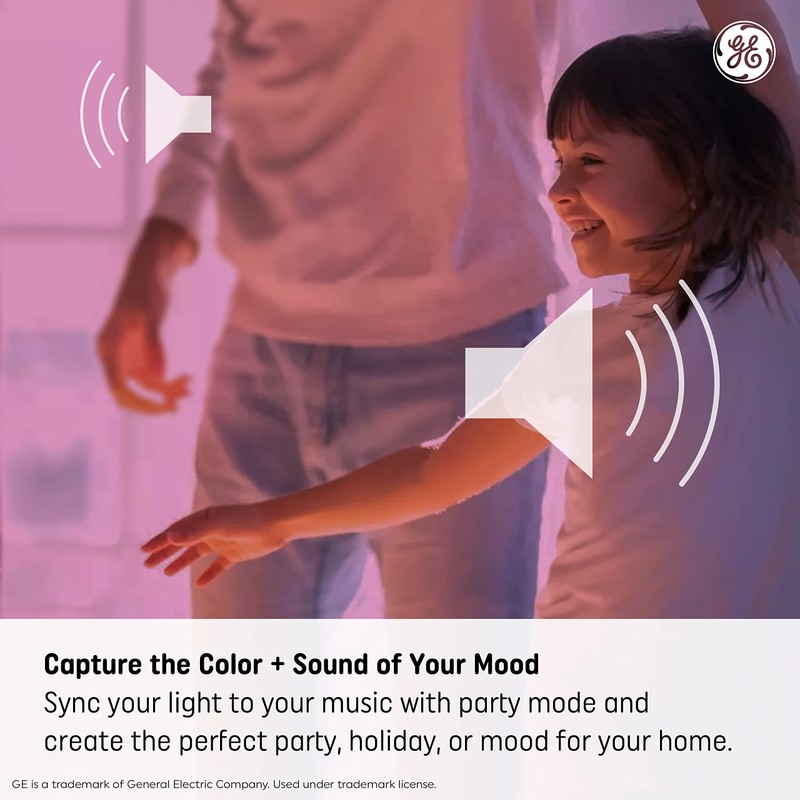GE LED+ Color Changing Speaker LED Light Bulb with Remote,