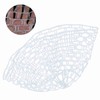 Outdoor Fly Fishing Landing Net Clear Rubber Replacement Mesh Bag(Mudium)