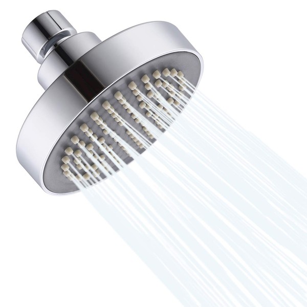 KES Fixed Shower Head 4-Inch Replacement Overhead Rainfall Shower Heads