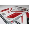 Tankpad Sticker Chain Guard Compatible with Kawasaki Z900 Red Silver