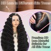 Twigoal Loose Deep Wave Lace Front Wigs Human Hair Wigs