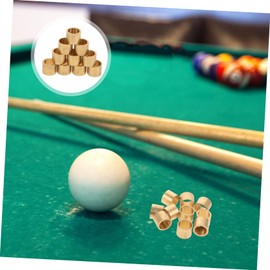 Totority 10Pcs Replacement Ferrules for Billiard Cues Durable Metal Accessories for Pool Stick Repair and Lightweight and Compact Design
