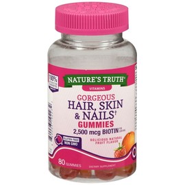 Nature's Truth Hair, Skin & Nails Gummies Natural Fruit 80 EA