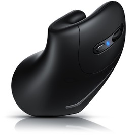 CSL - kabellose Vertikal Maus - Bluetooth + 2,4 GHz Funkmaus - Wireless Vertical Mouse – ergonomisch - Vorbeugung gegen Mausarm Tennisarm - armschonend – Plug and Play - kompatibel mit MAC PC