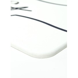 FloorPops Wash Rinse Repeat Navy Quick Dry Diatomite Non Slip Stone Bath Mat