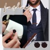 Avaner Men's Tie Clip Cufflinks: 3 Pcs Wooden Metal Tie