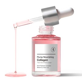 GLAM UP Suero de colágeno nutritivo y regordete, antienvejecimiento con ácido hialurónico, levanta y aprieta el cuidado de la piel, reduce las líneas 