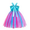TYHTYM Girls Tutu Dresses Blue Handmade Tulle Clothing Princess Poppy