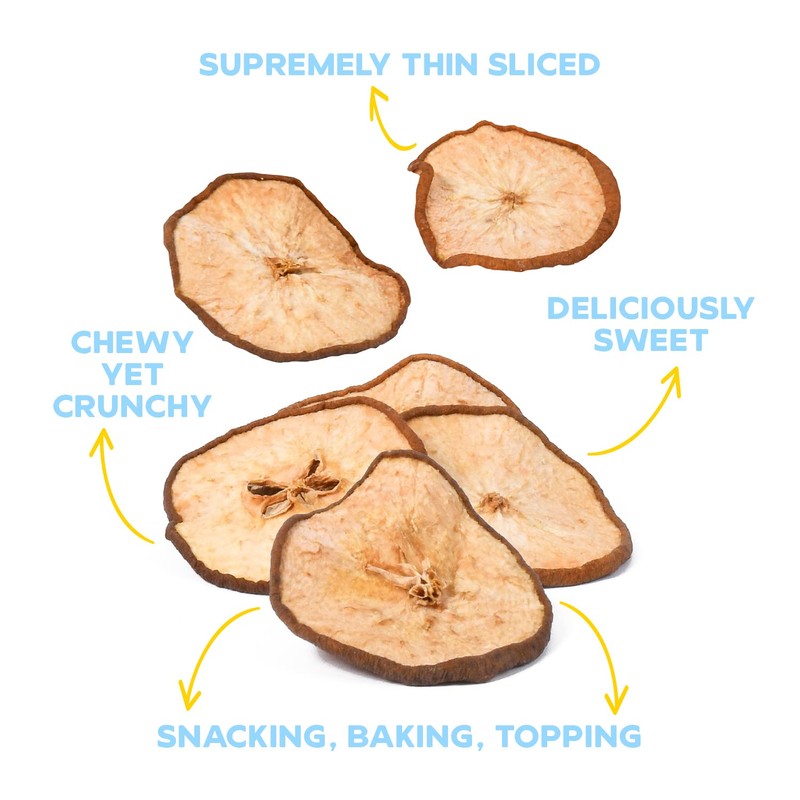 Drybox Pear Chips, 14 Pack Unsweetened Pear Fruit Crisps, No