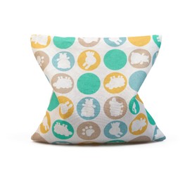 GRÜNSPECHT Bio-Traubenkern-Kissen 12x12cm, Wärmekissen für Babys & Kleinkinder, bei Blähungen & Bauchschmerzen, Tierprint, GOTS (675-V1)