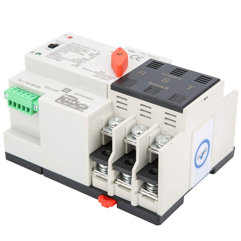 W2R-100 Power Automatic Transfer Switch Din Rail Mounted Power Transfer