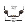 Universal Hardware Solid Vintage Cabinet Handles Antique Brass Swan Neck