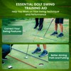 Golf Alignment Sticks Swing Trainer Tool Value 2 Pack, Foldable