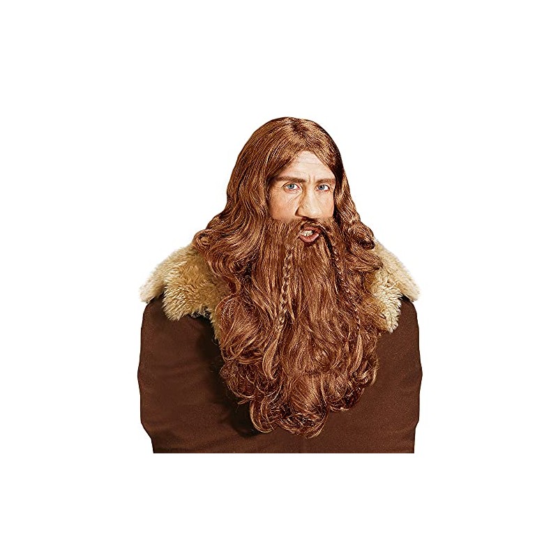 Viking withMaxi Beard Moustache Wig for Hair Accessory Fancy Dress