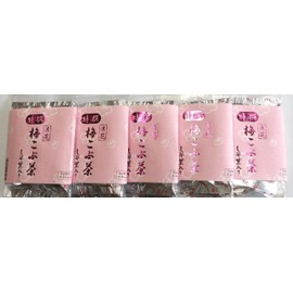 [Value Set of 5, No Can, Eco Pack] Special Selection Naniwa Plum Kobucha with Perillas and Leaves (1.4 oz (40 g) x 2 Bags x 5 Packs