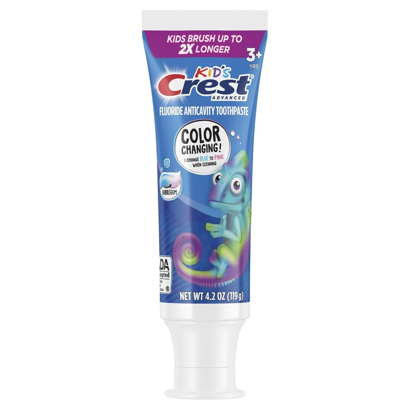 Crest Oral Care, Toothpaste Fluoride Anticavity Bubble Gum 3+ Years,