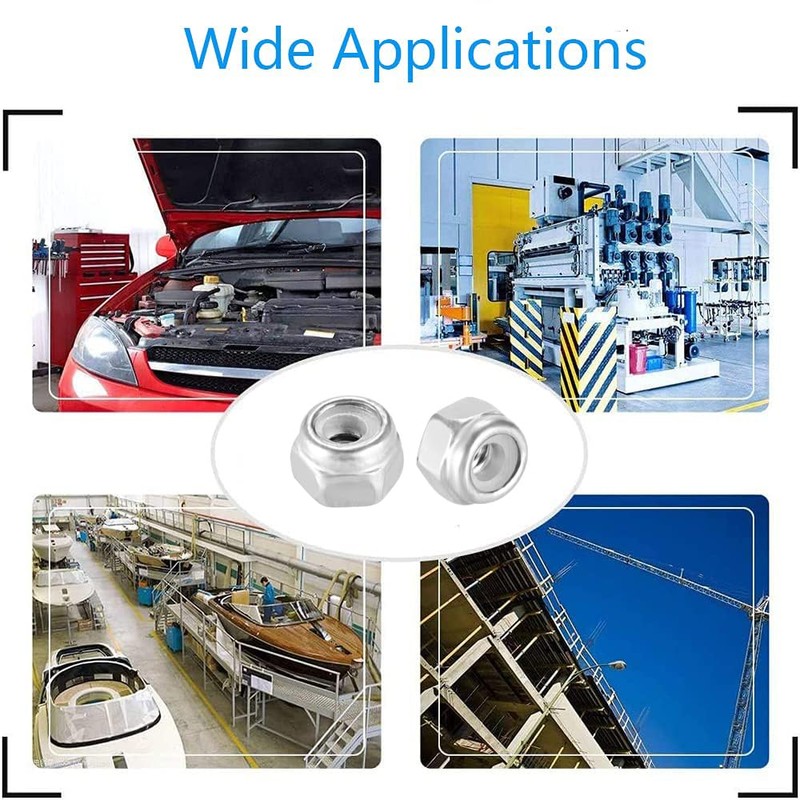 TA-VIGOR 20Pcs Hex Lock Nuts, M2 x 0.4mm Threaded Stainless