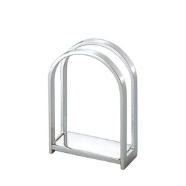 Sanpo Sangyo C 03331021 Tabletop Supplies, Silver, 2.8 x 1.2 x 3.9 inches (7 x 3 x 10 cm), Royal Napkin Stand