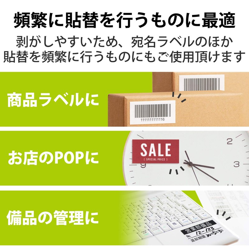 erekomu addressing, Display Label/Reusable Stripping Holes/44 Surface with/20 Pieces