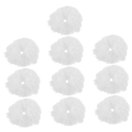FOMIYES 10pcs Furry Hair Scrunchies for Women Elastic Hair Ties Cute Decorative Ponytail Holders Soft and Stylish for Girls for Parties and Casual Wear
