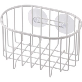 Wahei Freiz Blance RG-0334 Sink Supplies Garbage Bag Holder with Suction Cup