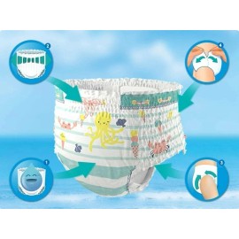 YDF Splashers Swim Diapers Disposable Swim Pants, Small (13-24 lb), 12 Count +...