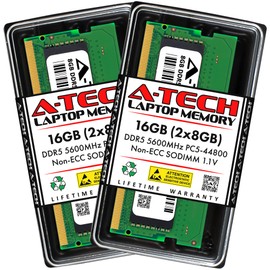 A-Tech 16GB Kit (2x8GB) RAM for Acer Nitro V 15 ANV15-51 Gaming Laptop | DDR5 5600MHz PC5-44800 SODIMM 1.1V 262-Pin Non-ECC SO-DIMM Memory Upgrade