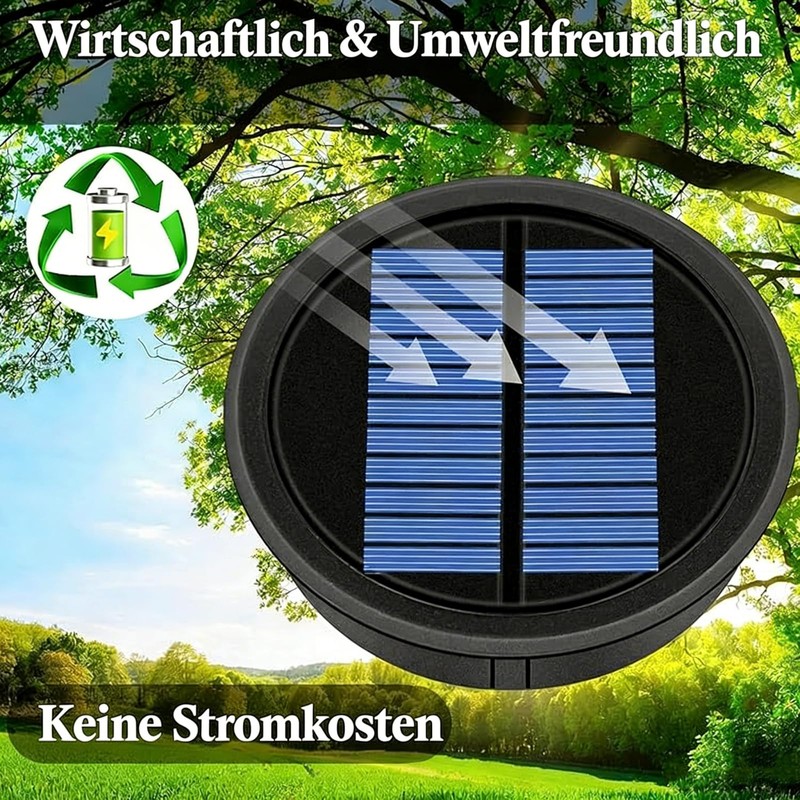 HELESIN Solar Lights Replacement Parts 10.4 cm, IP65 Waterproof Solar