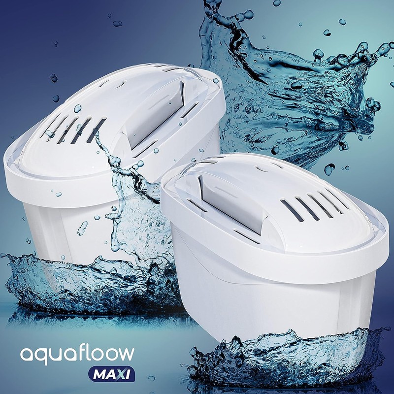 Aquafloow Wasserfilter Kartuschen kompatibel mit BRITA Maxtra+, Style, Marella, Elemaris,