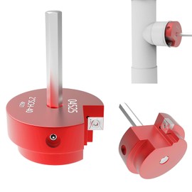 Mskilrh PVC Fitting Saver PVC Pipe Reamer 2 Inch Head, Fits Standard 1/2" Drills, PVC Socket Saver Plumbing Tools for Water Lines SCH40 PVC CPVC ABS Pipe