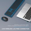 Wireless Keyboard and Mouse Combo - Full Size Slim Thin