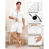 YOPUGEE Matching Pajamas for Couples Mens Summer Pjs Shorts Sets