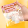 funnysquee Cute Dog Tabas Squishies Relaxing Toy,Super Soft Animal White