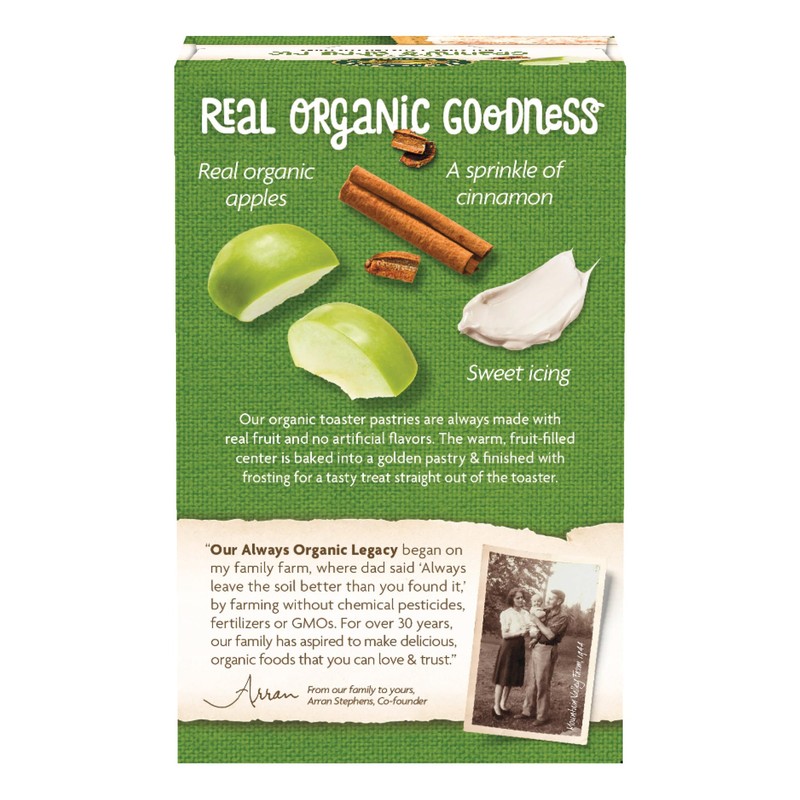 Nature's Path Organic Toaster Pastries, Frosted Granny's Apple Pie, 72