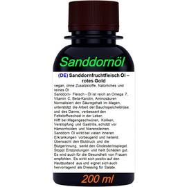 2 x 100 ml Sea Buckthorn Oil, 100% Natural, Cold Pressed