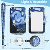 Van Gogh Starry Night Sky Lanyards for ID Badges Retractable