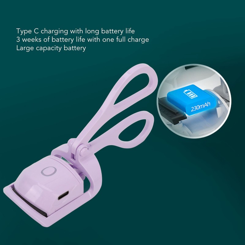 Heated Eyelash Curler Multifunction 30s Preheat Prevents Scald Electric Eyelash