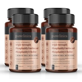 Triple Strength Phosphatidyl Serine and Phosphatidyl Choline 350mg x 240 Tablets (4 bottles of 60) - 8 Months Supply!