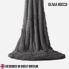 Olivia Rocco Snuggle Blanket Throw Super Soft Fleece Fluffy Snug