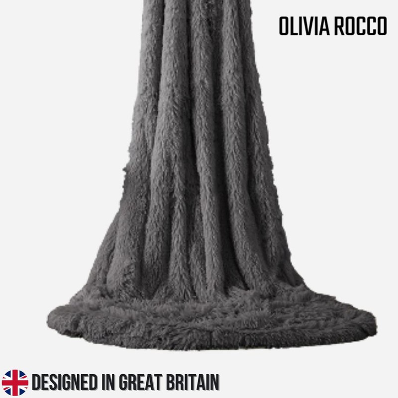 Olivia Rocco Snuggle Blanket Throw Super Soft Fleece Fluffy Snug