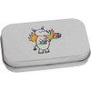 Azeeda 80mm 'Floral Rhino' Metal Hinged Tin/Storage Box (TT00225677)