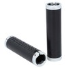Gusti Gary F. Bicycle Handlebar Grip Leather Black Silver Matt