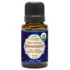 US Organic 100% Pure Spearmint Essential Oil - USDA Certified Organic, Steam Distilled - W/ Euro droppers (More Size Variations Available) (15 ml / .5 fl oz)