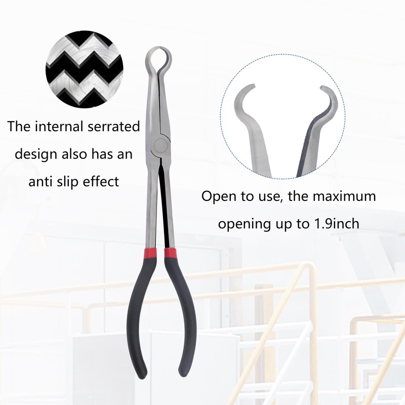 Spark Plug Remover, Professional O-Ring Spark Plug Pliers with 27.5