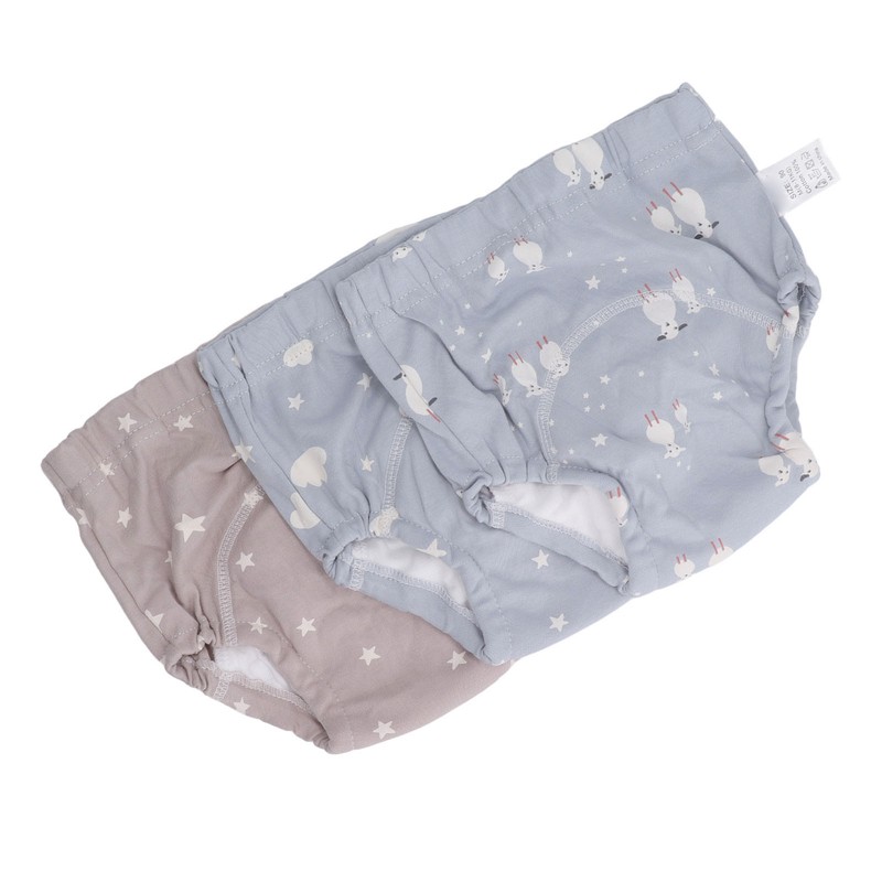 3pcs Baby Absorbent Training Pants Reusable Washable 6 Layers Gauze