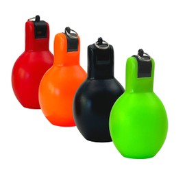 Best Sporting Hand Whistle, Set of 4, Colourful, High-Quality Referee Whistle, Trainer Whistle, Orange, Football Whistle for Children, Robust Sports Whistle, Trainer Whistle, Sports Whistle