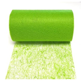 s.dekoda Table Runner 20 m x 15 cm Fleece Table Runner Fleece Table Fleece Decorative Fleece Apple Green Green